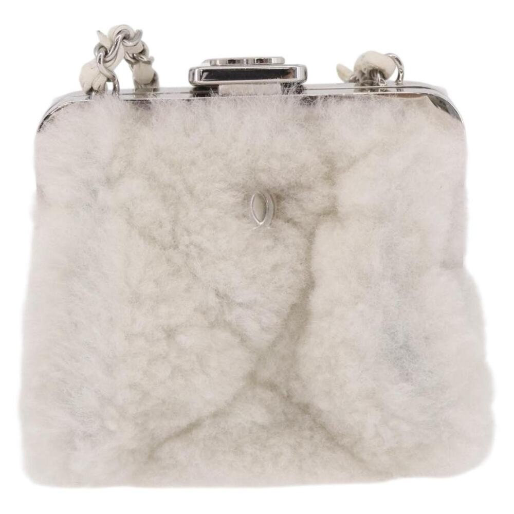 Chanel Matelasse Chain Shoulder Bag White